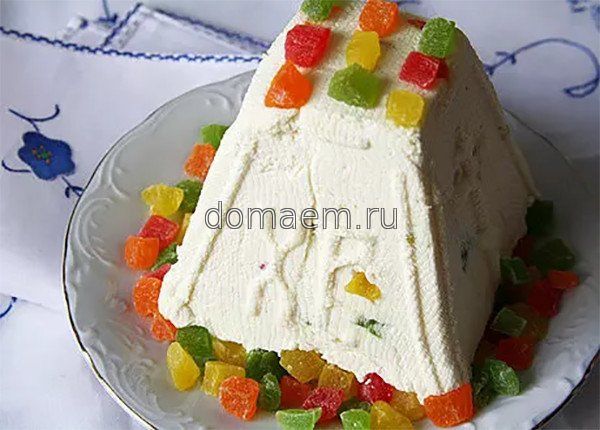 Пасха сливочная с цукатами